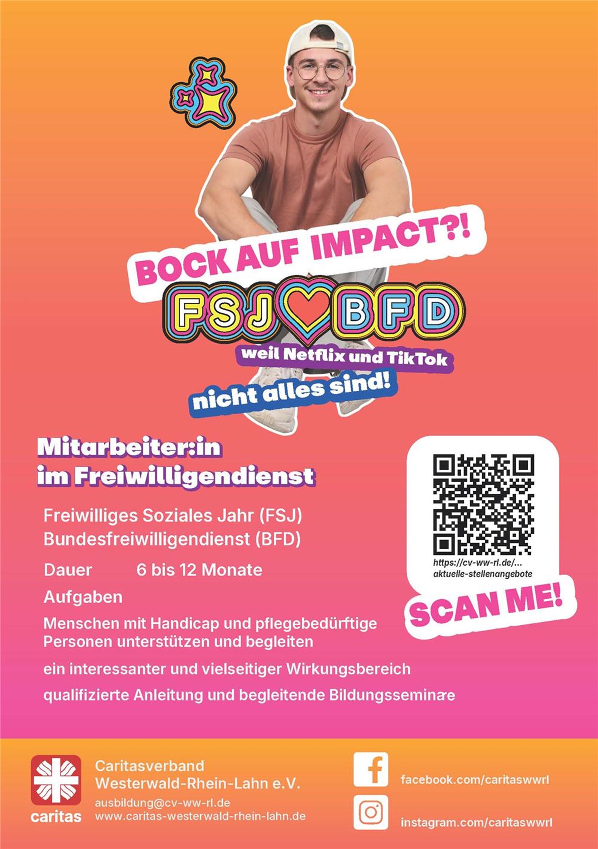 Werbeflyer Freiwilligendienste